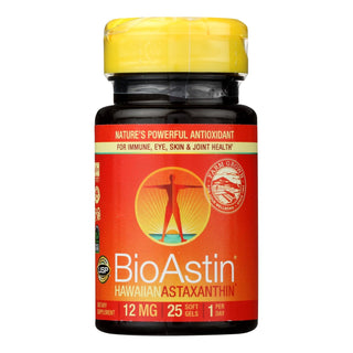 Nutrex Hawaii Bioastin Hawaiian Astaxanthin - 12 Mg - 25 Gel Caps