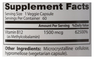 DOCTORS BEST ACTIVE B12 1500MCG
