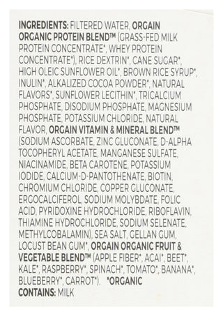 ORGAIN KID PRTN RTD CHOC 4P ORG - Case of 4
