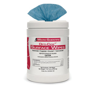 MICRO-SCIENTIFIC OPTI-CIDE3® DISINFECTANT SURFACE WIPES MSI OCW06-100